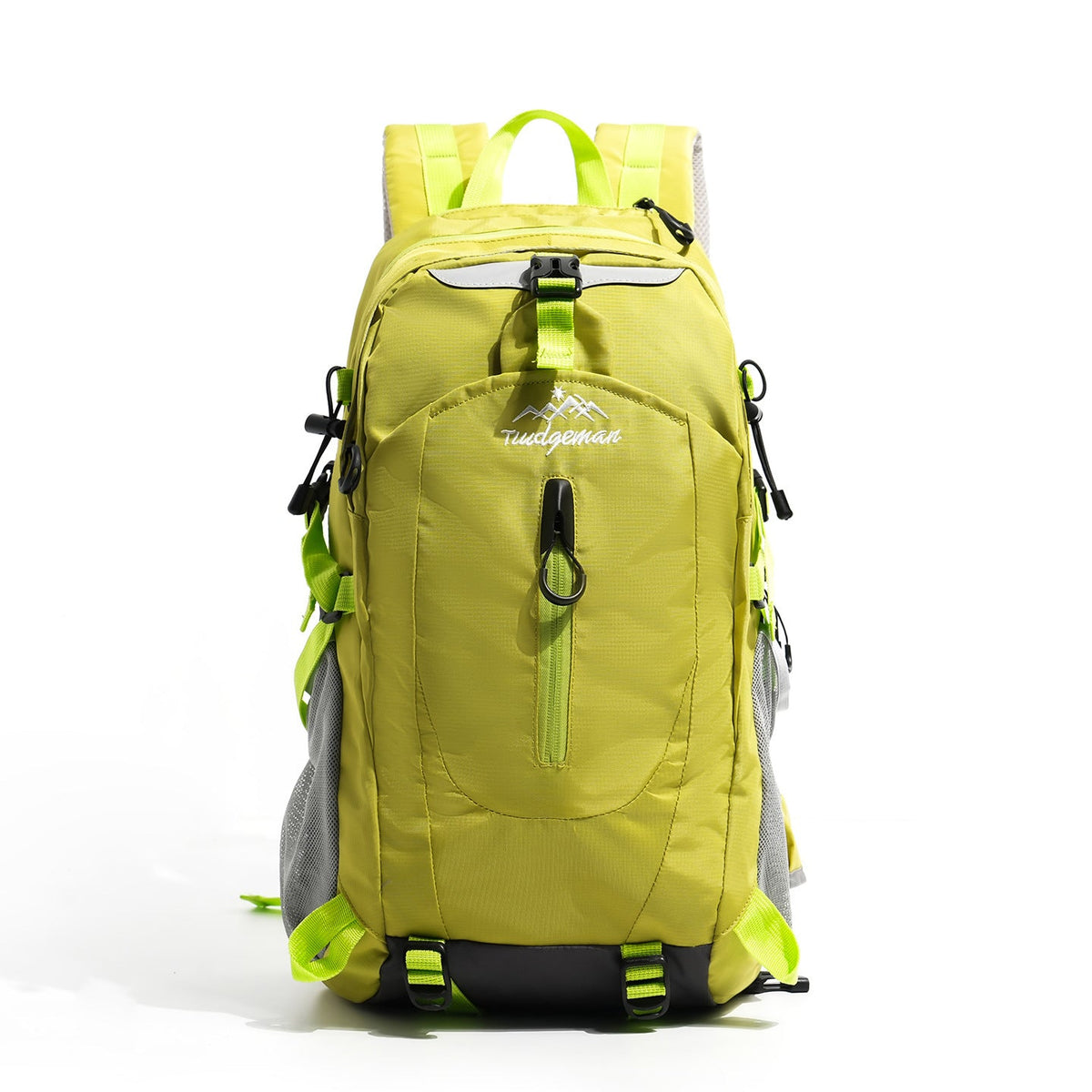 Unisex nan lightweight outdoor backpack with ergonomic back cushion, hydration bladder compartment and multifunctional external pockets LoungeYard — product view 3