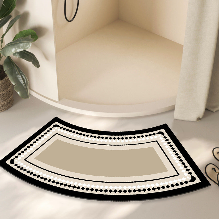 Curved Water-Absorbent Bathroom Mat — product view 3