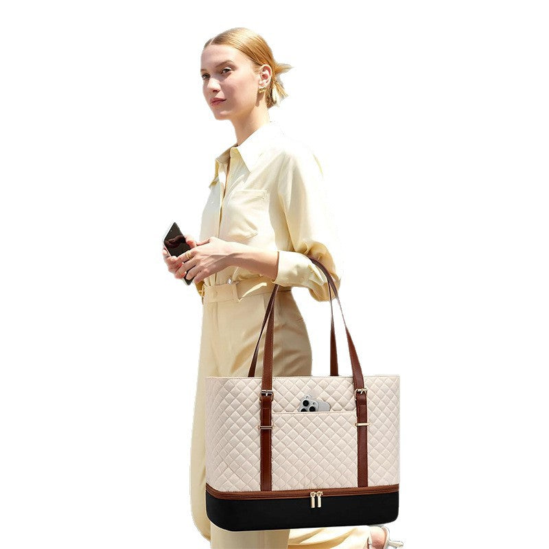 Insulated Lunch Tote with Multi-Pocket Design LoungeYard — product view 5