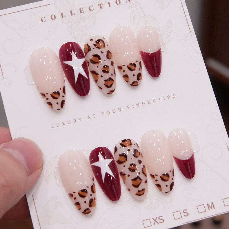 Luxury Leopard Print Press-On Nail Set — product view 1