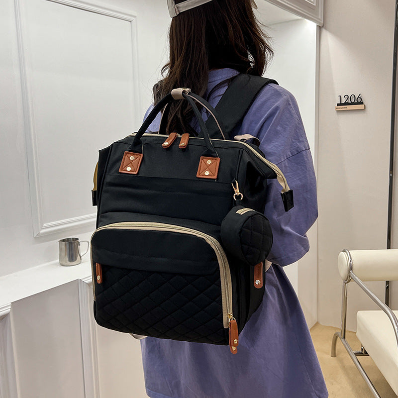 Multi-Purpose Quilted Travel Backpack LoungeYard — product view 1