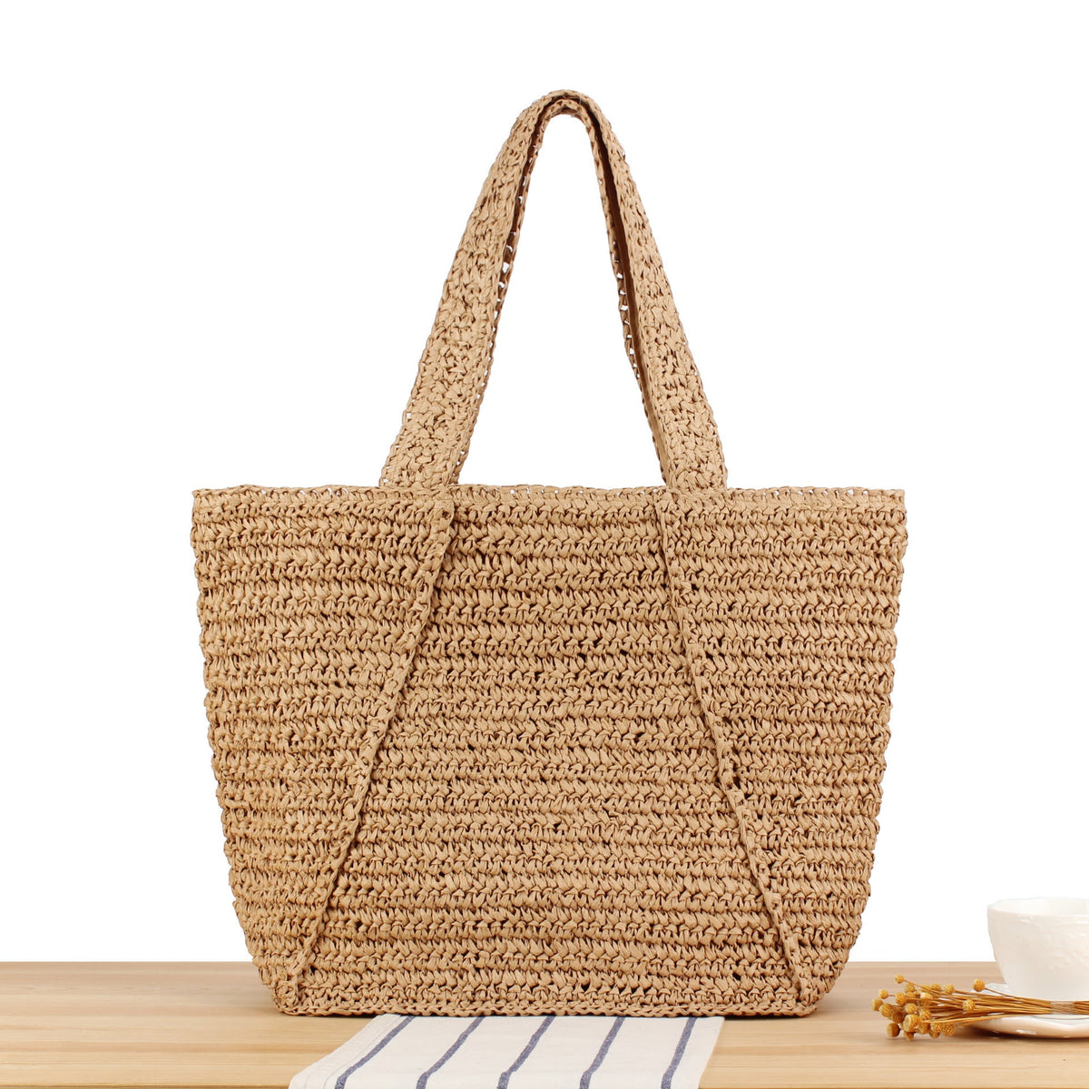 Large Braided Shopping Bag LoungeYard — product view 6
