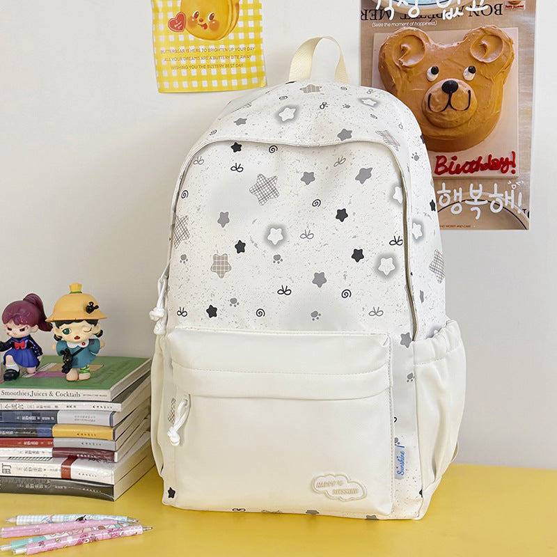 Fun Decorative Star-Patterned Backpack LoungeYard — product view 6