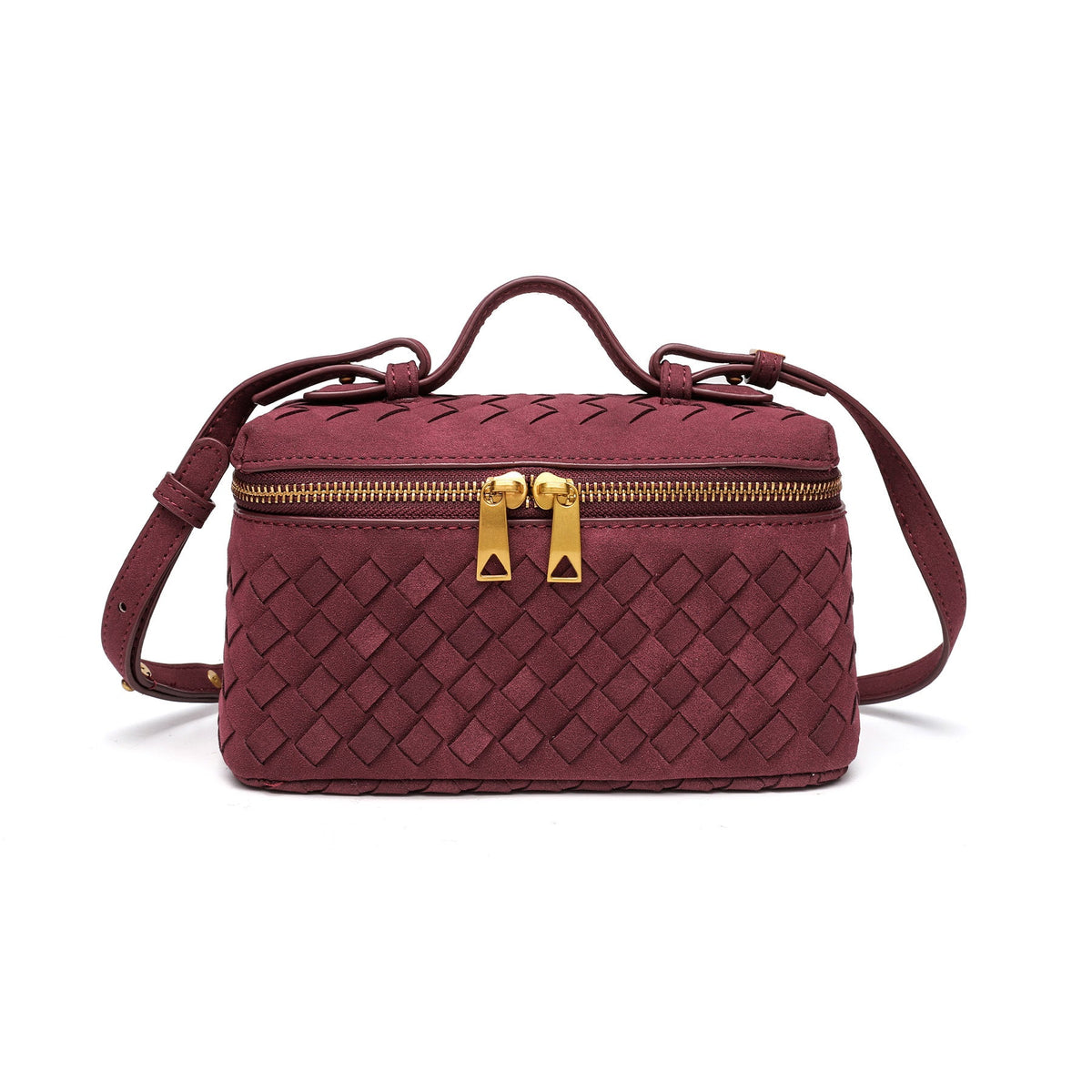 Textured Suede Crossbody Handbag LoungeYard — product view 5