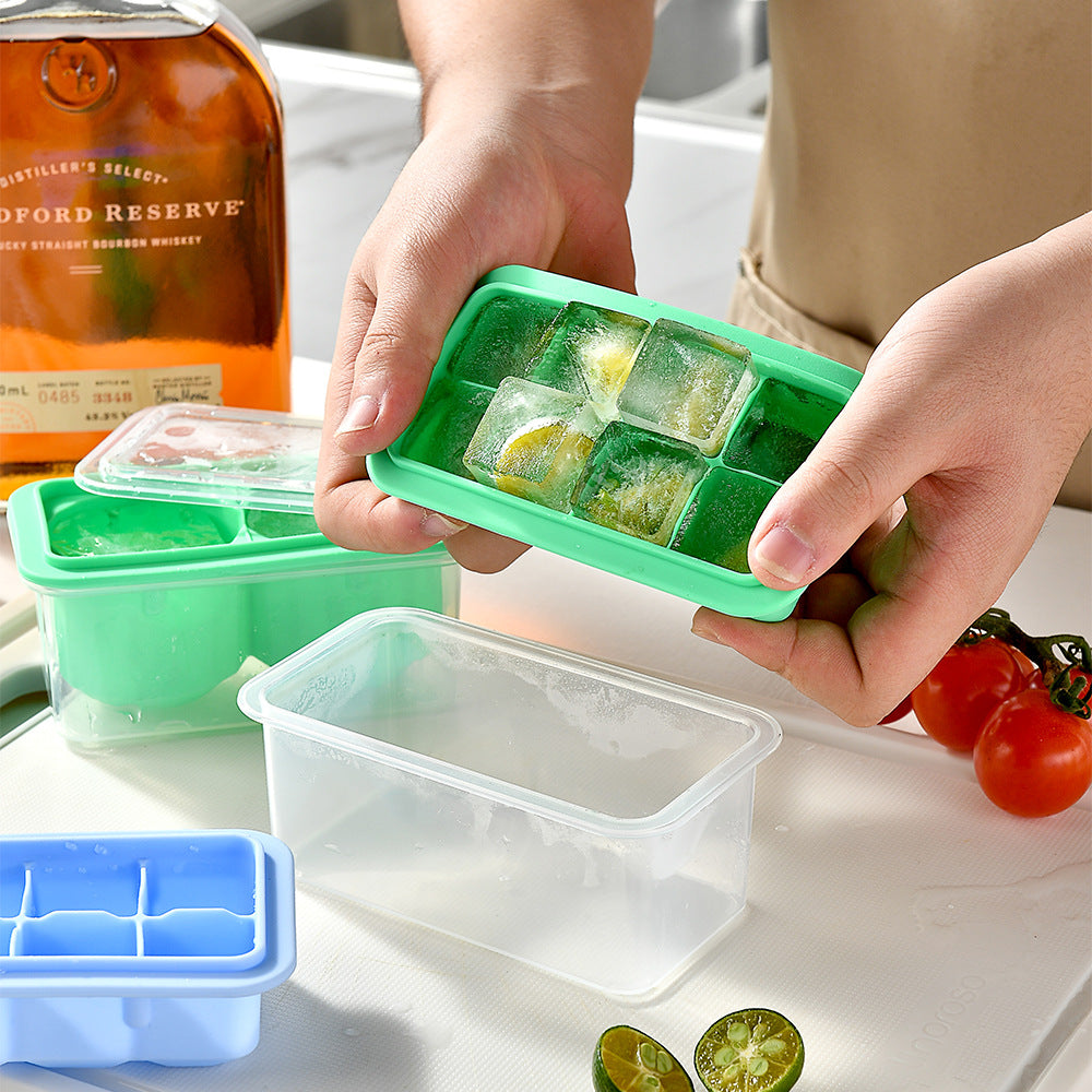 Silicone Ice Cube Tray with Practical Lid LoungeYard — product view 3