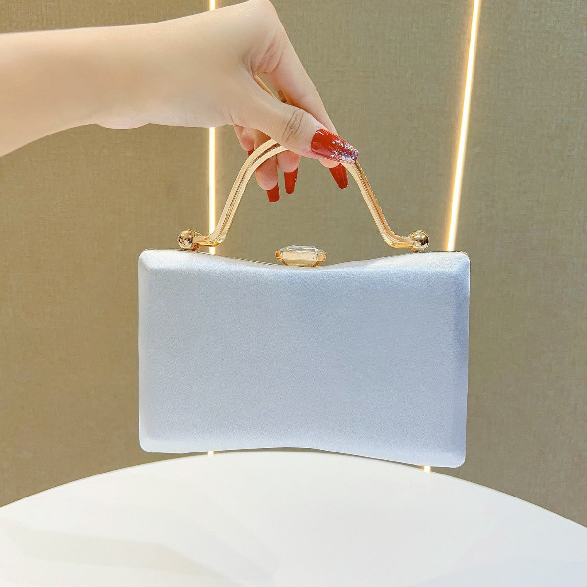 Vintage Satin Evening Handbag — product view 7
