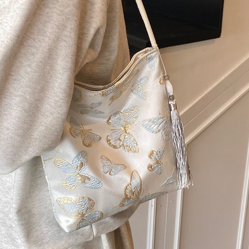 Elegant Floral Printed Handbag — product view 4