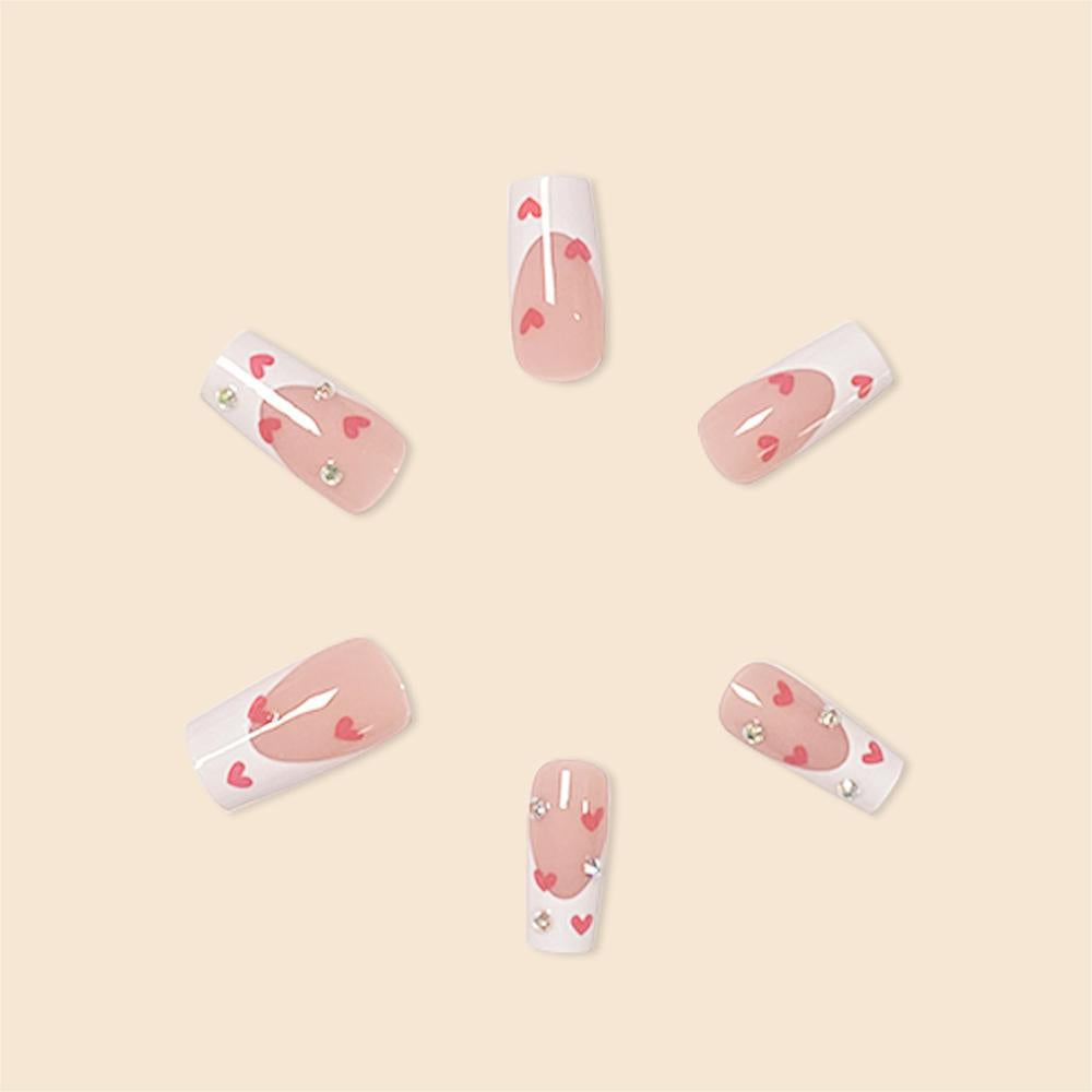 Stylish Heart-Themed Nail Art Extensions — product view 1