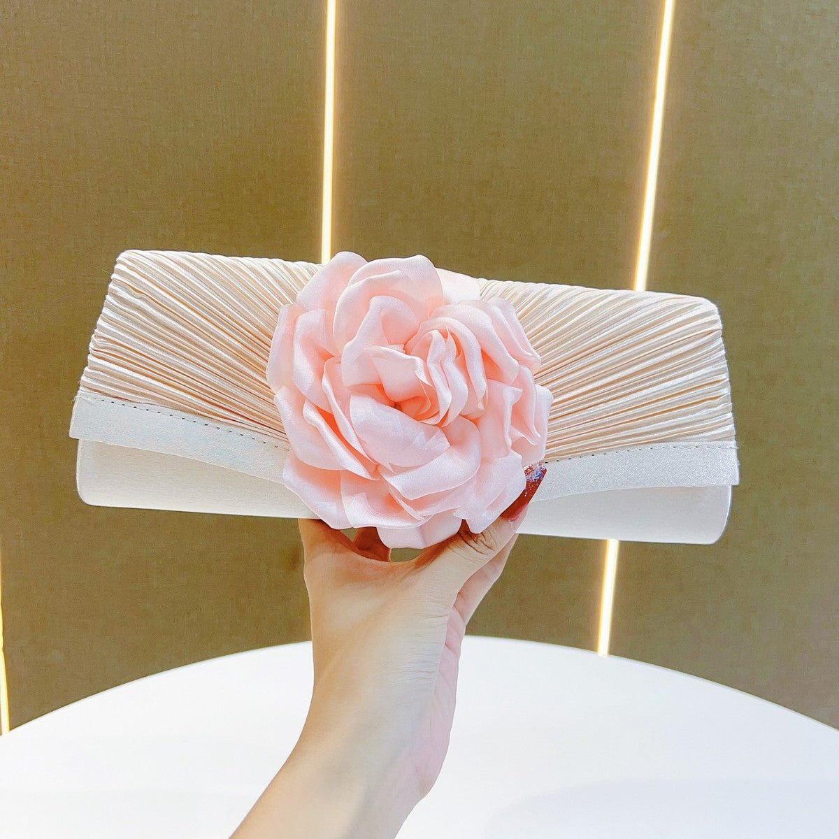 Floral Embellished Evening Clutch — product view 1