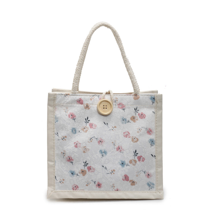 Floral Motif Handcrafted Tote Bag — product view 5