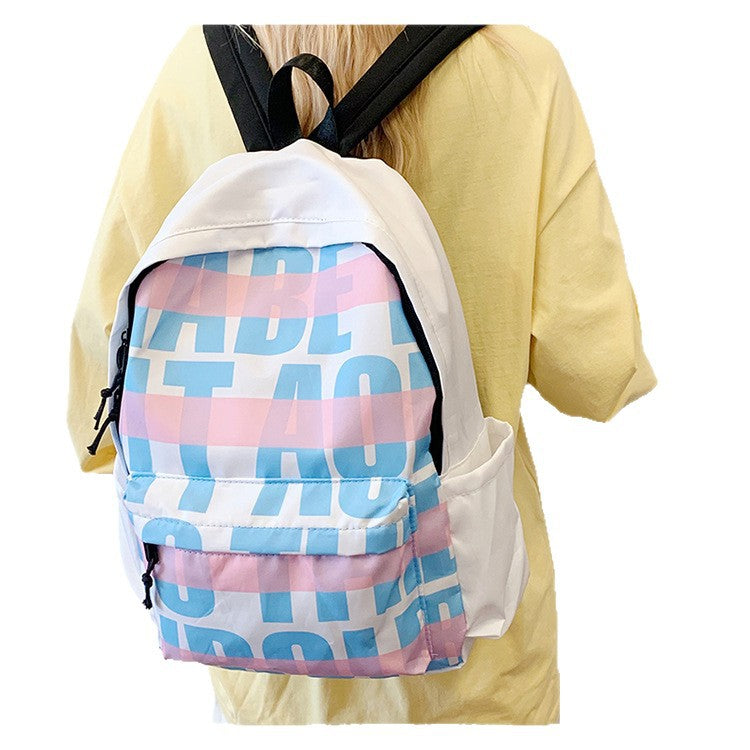 Leisure backpack with eye-catching graphic design and practical compartments LoungeYard — product view 5