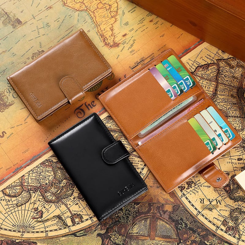 RFID-Blocking Leather Card Holder LoungeYard — product view 4