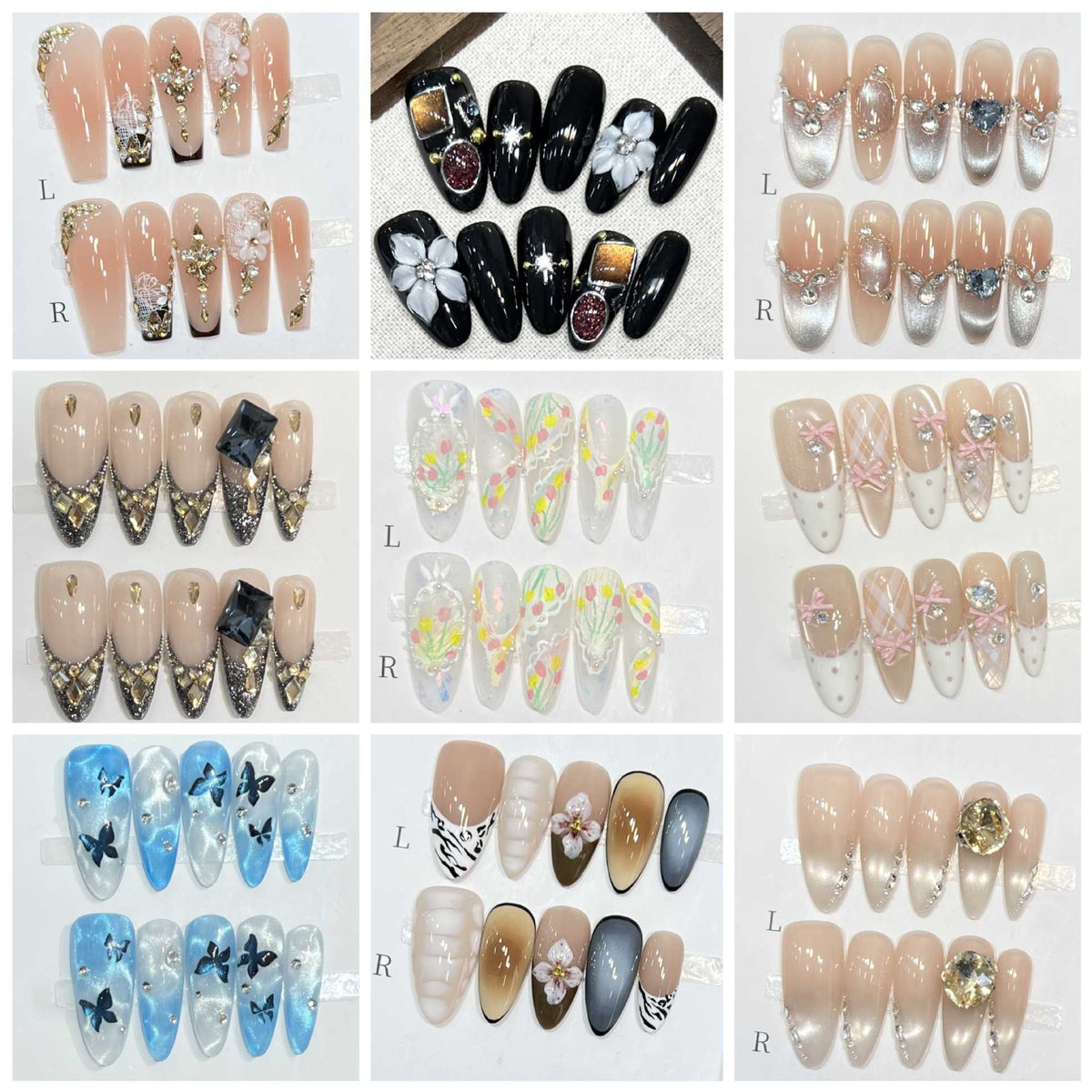Glamorous Starry Press-On Nail Art — product view 3