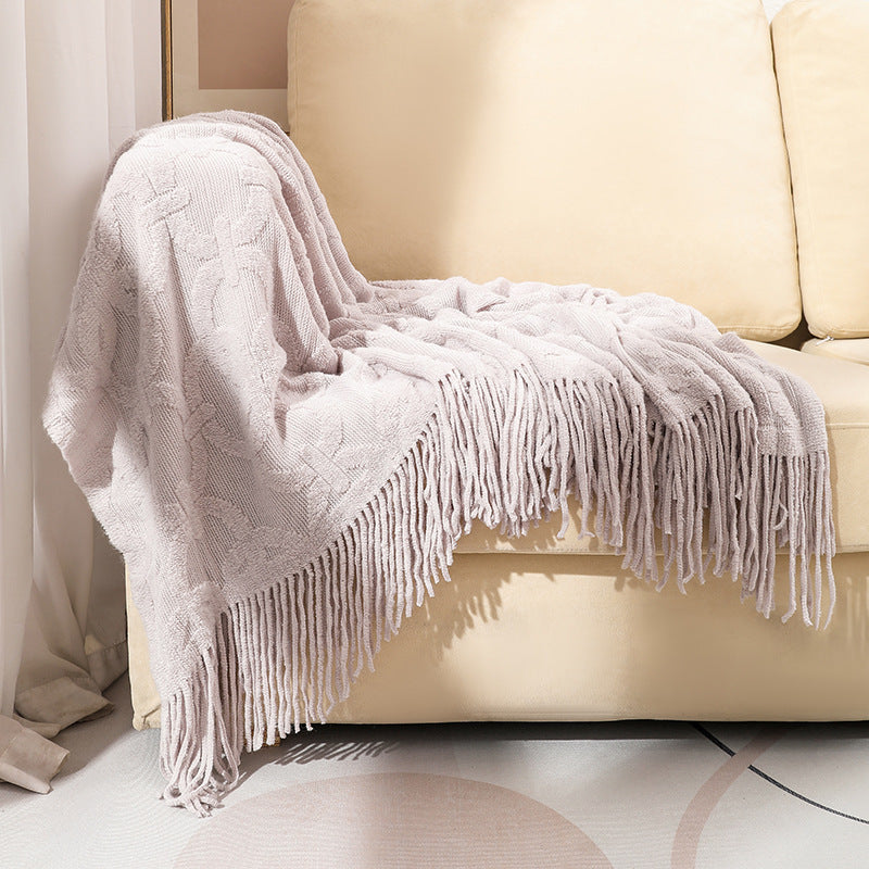 Decorative Fringe Throw Blanket LoungeYard — product view 7