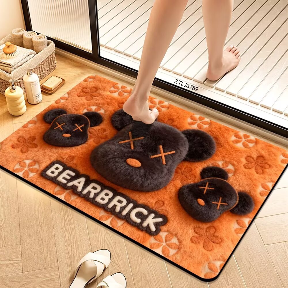 Plush Cartoon Themed Bath Mat LoungeYard — product view 3