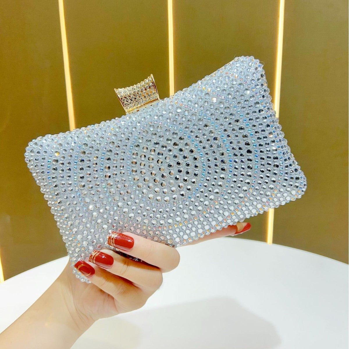 Sparkling Rhinestone Evening Clutch — product view 6