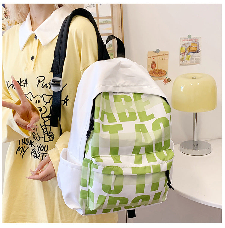Leisure backpack with eye-catching graphic design and practical compartments LoungeYard — product view 7