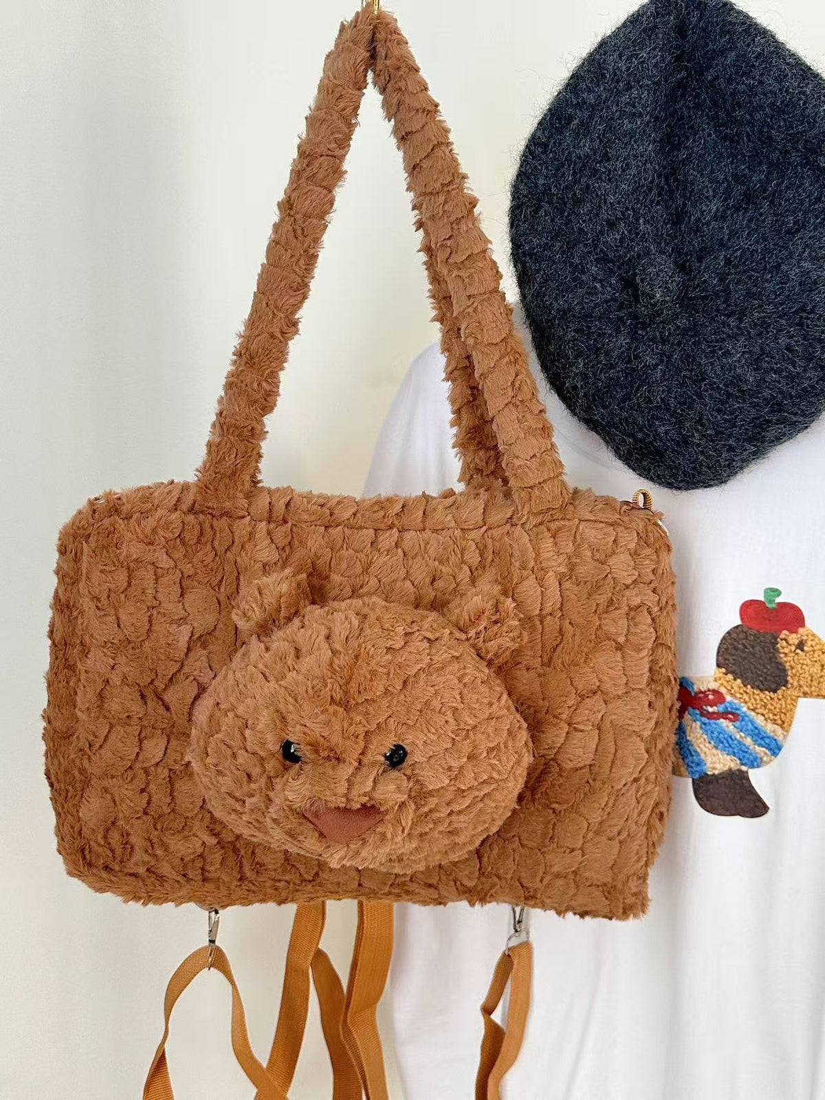 Cute Animal-Themed Plush Tote Bag — product view 6