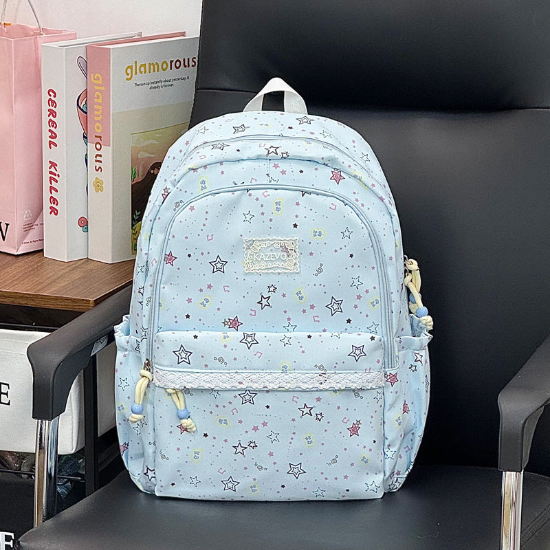 Cartoon-Themed Multi-Pocket Backpack LoungeYard — product view 6