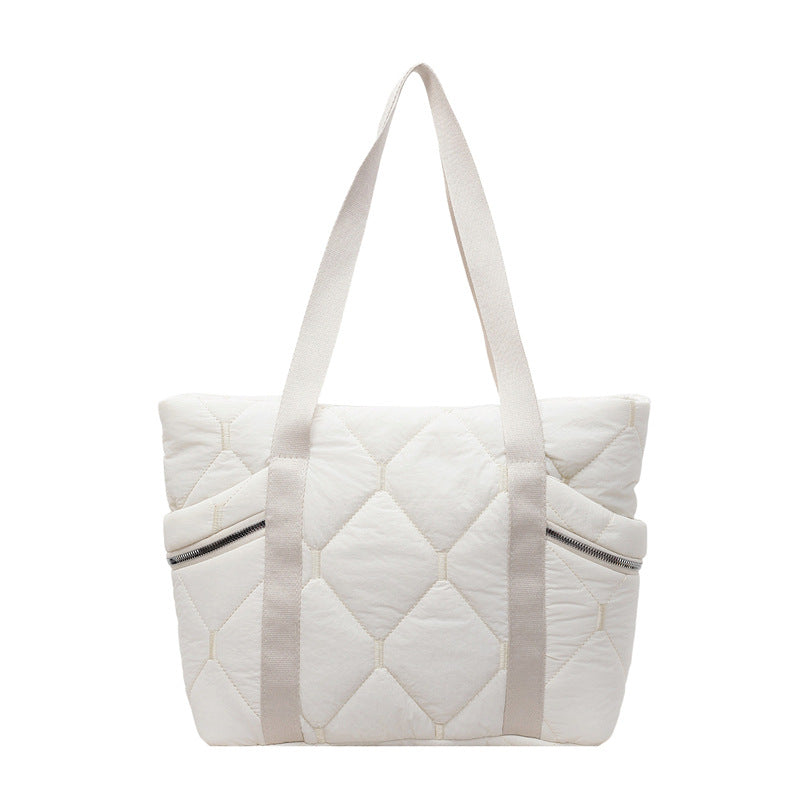 Quilted Multi-Pocket Tote Bag — product view 2