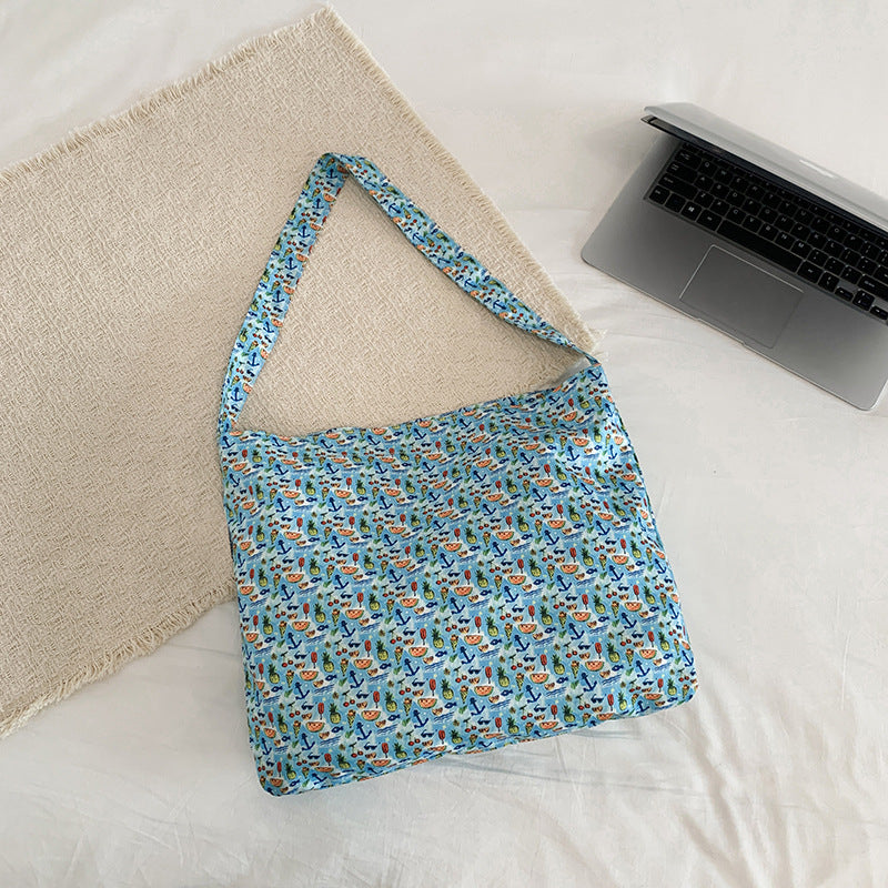 WoFloral Print Hobo Handbag LoungeYard — product view 2
