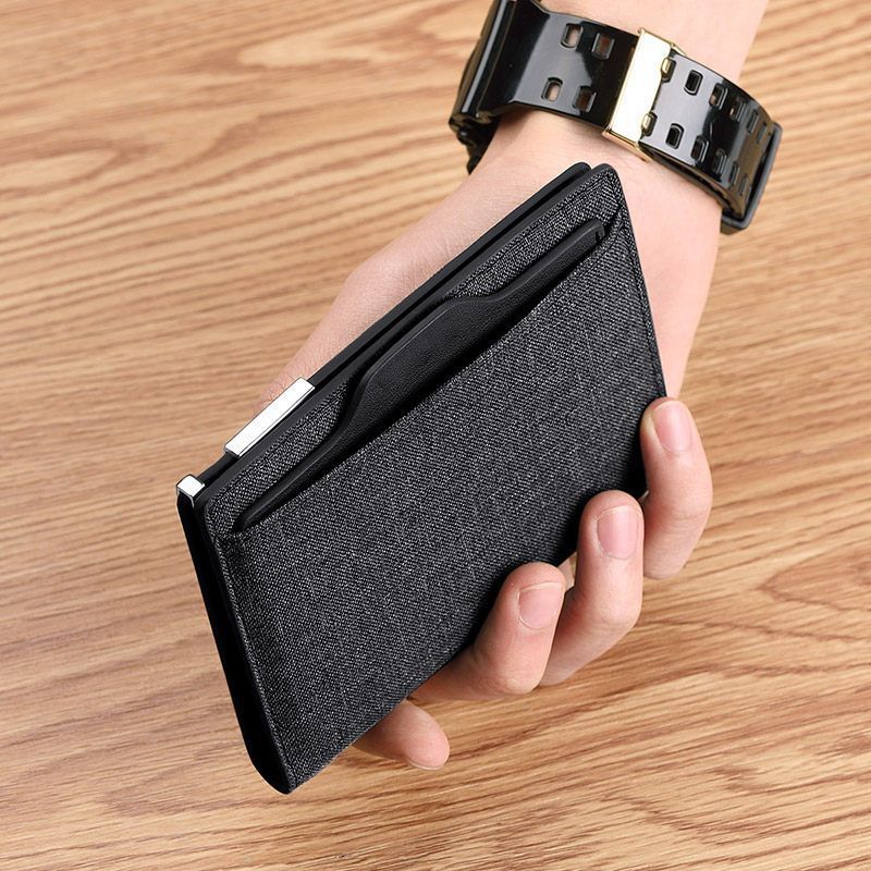 Slim Fabric RFID-Blocking Card Holder LoungeYard — product view 4