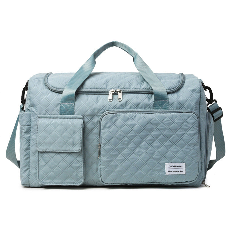 Spacious Sport Duffel Bag With Textured Surface LoungeYard — product view 7