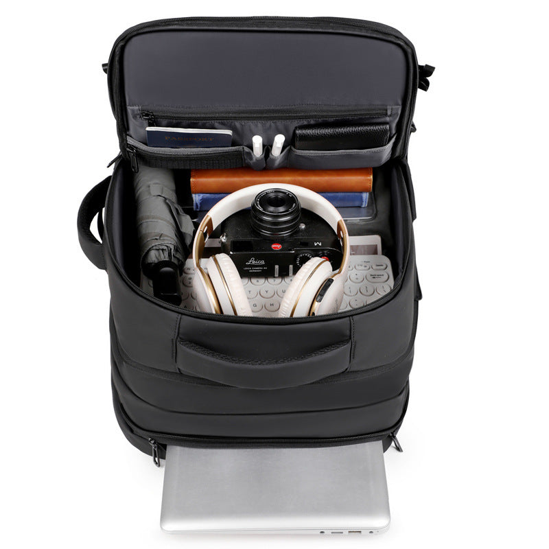 Functional backpack with special laptop compartment and optimal space utilization LoungeYard — product view 4