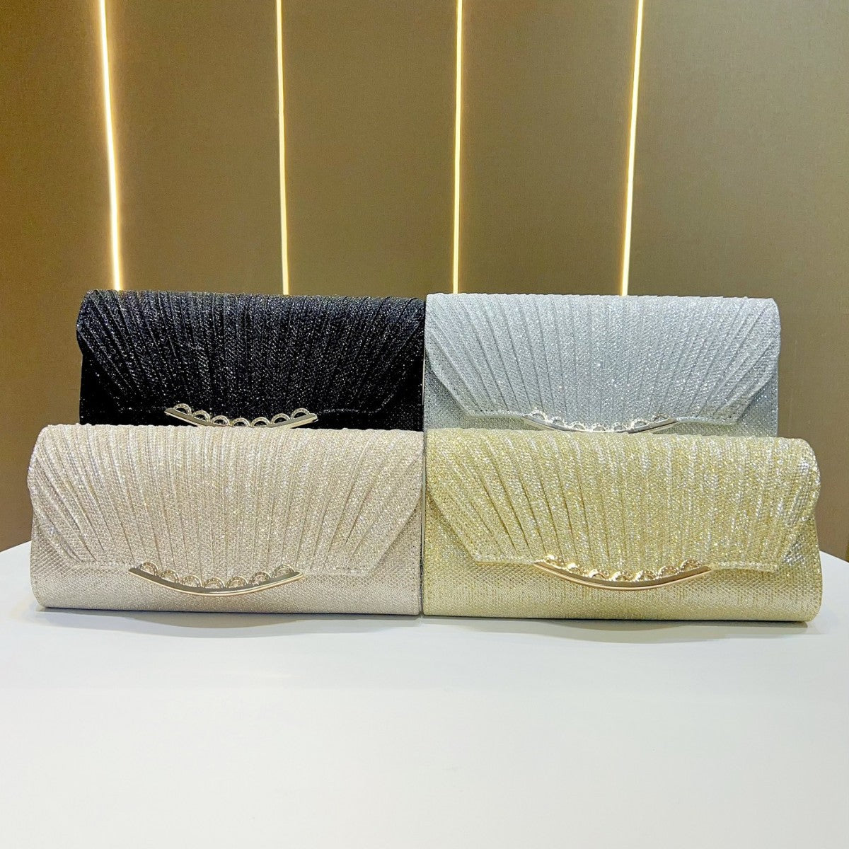 Textured Evening Clutch — product view 4