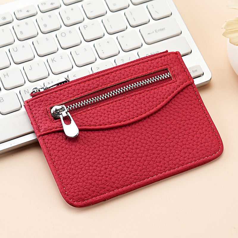 Textured Leather Cardholder — product view 3