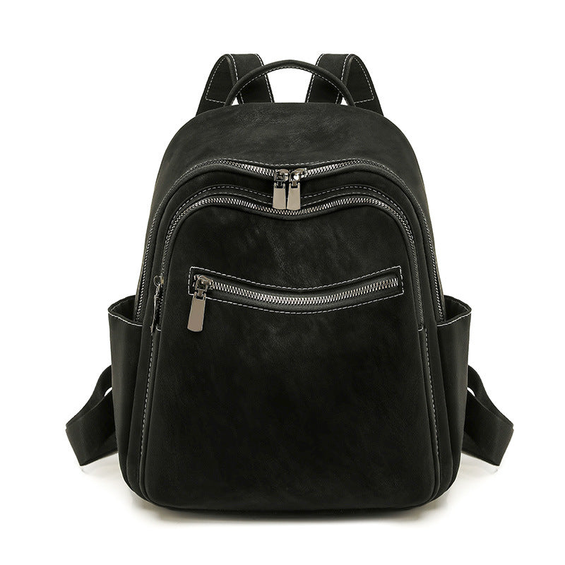 Premium Leather Travel Backpack LoungeYard — product view 2