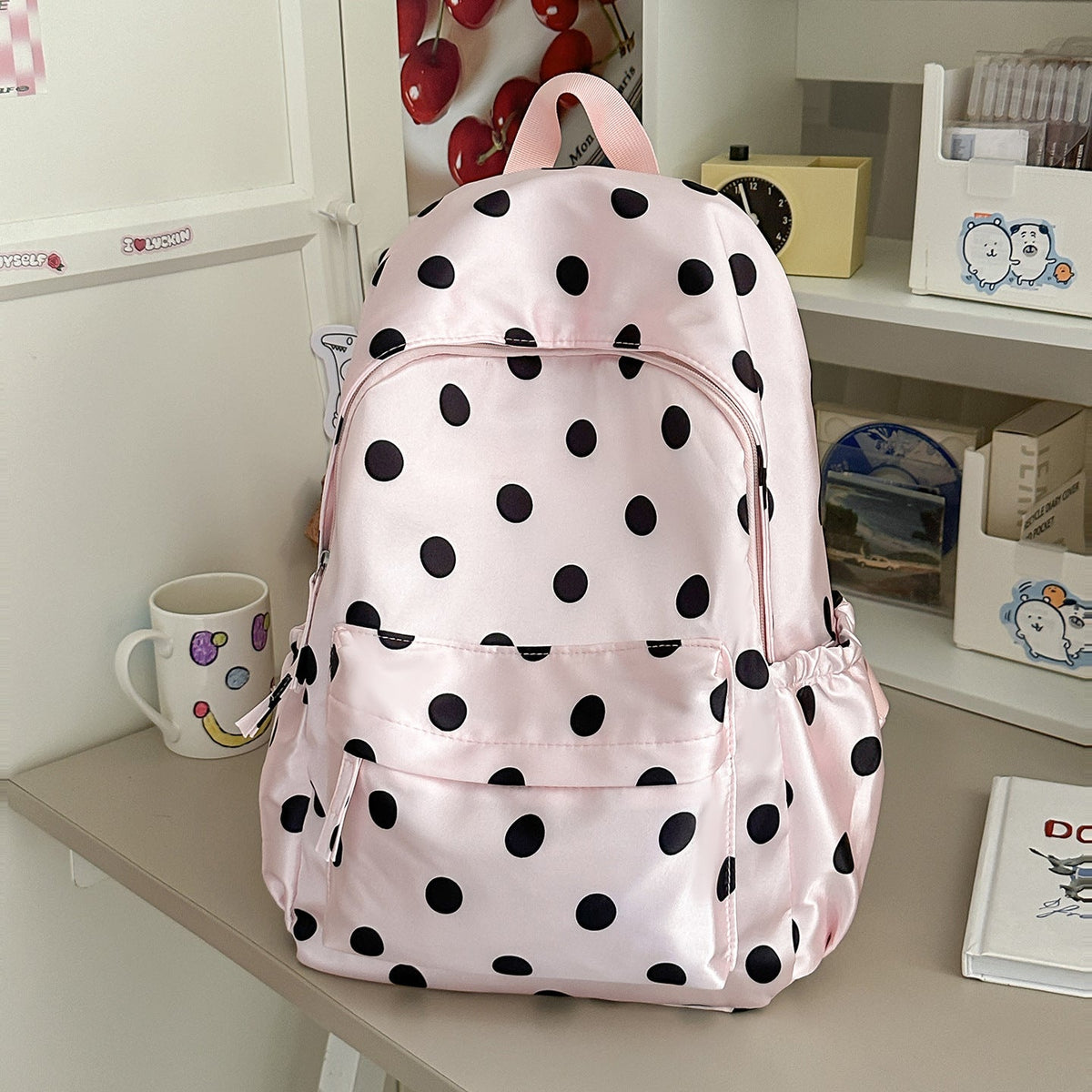 Fun and Playful Polka Dot Backpack LoungeYard — product view 7