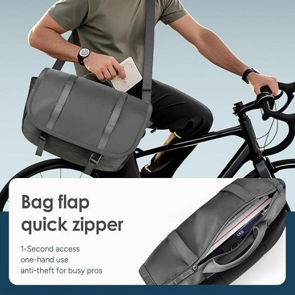 Messenger bag with adjustable shoulder strap LoungeYard — product view 4