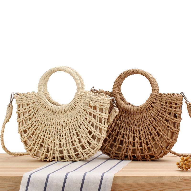 Handmade wicker bag in Boho style LoungeYard — product view 1