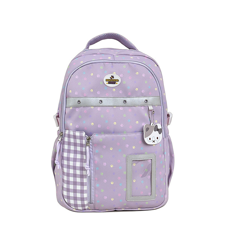 Floral Patterned Multi-Pocket Backpack LoungeYard — product view 5