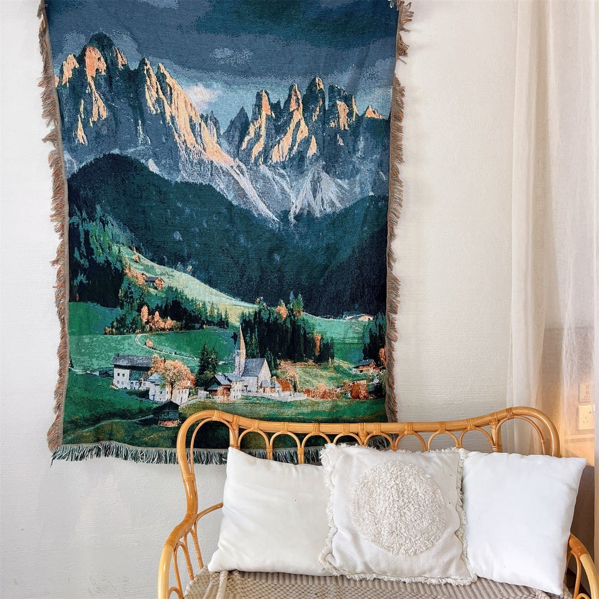 Scenic Mountain Tapestry Blanket — product view 1