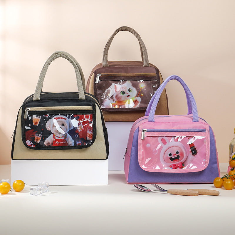 Cute Cat-Themed Insulated Lunch Carrier — product view 2