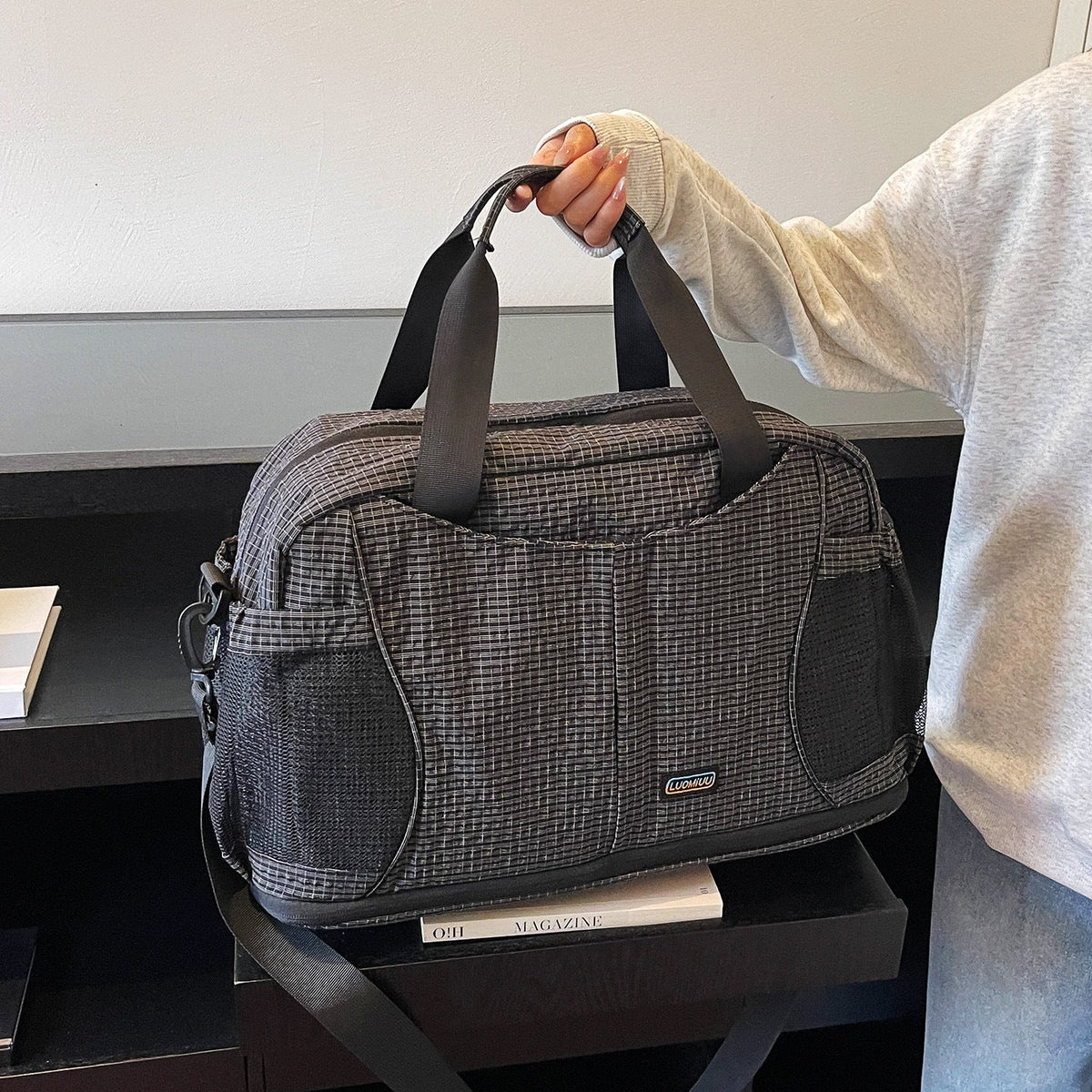 Textured Sports Duffle LoungeYard — product view 7