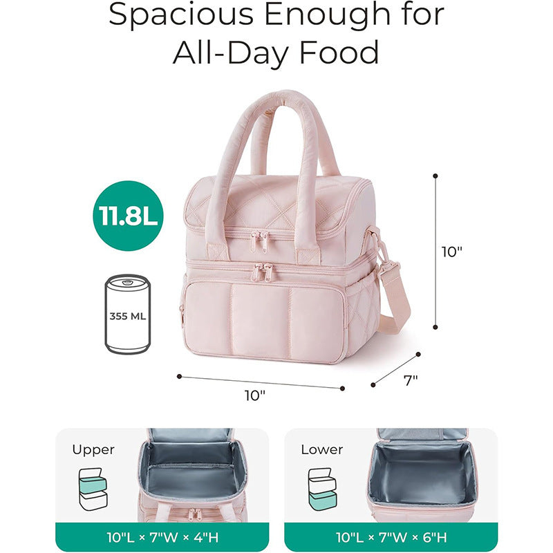 Elegant cosmetic bag with compartments LoungeYard — product view 2
