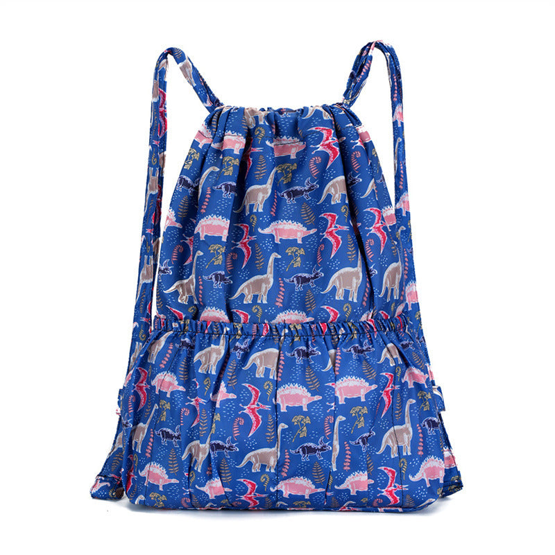 Floral Print Drawstring Backpack LoungeYard — product view 6