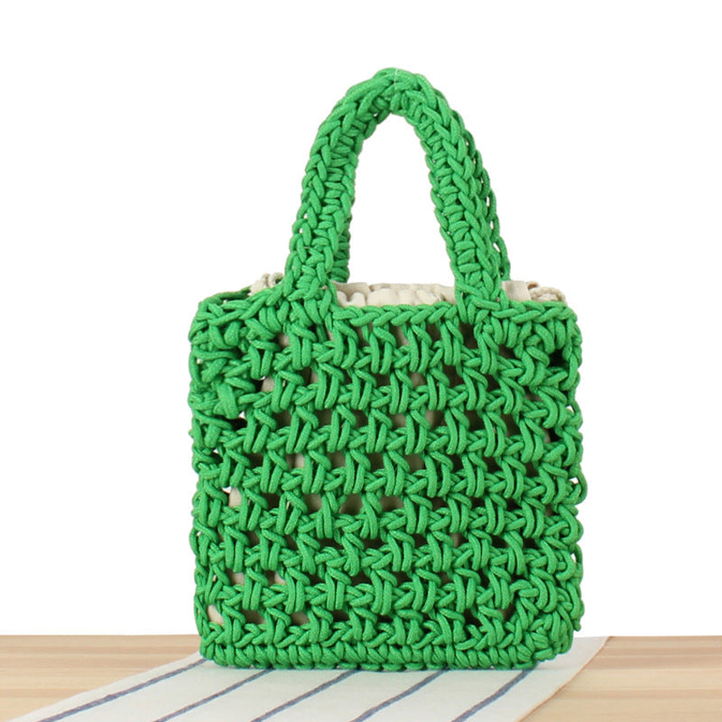 Stylish Macrame Tote Bag LoungeYard — product view 7