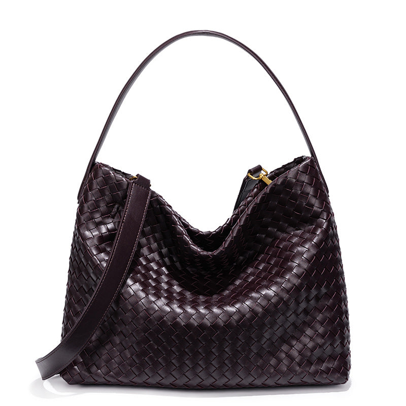 Textured Woven Hobo Bag LoungeYard — product view 3