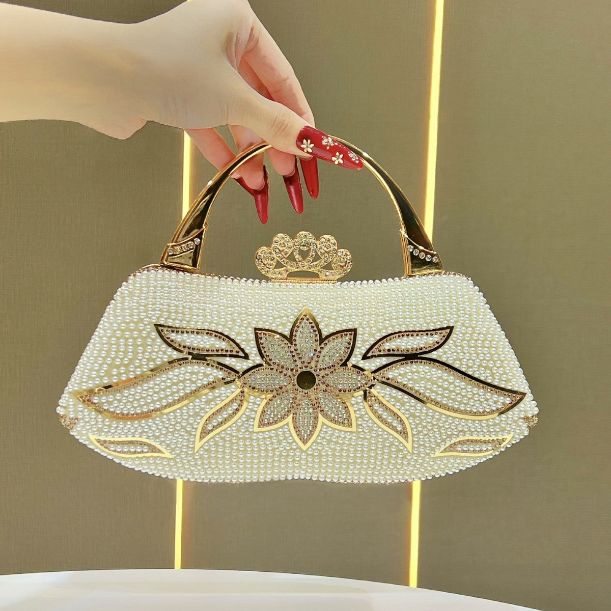 Luxury Beaded Evening Handbag — product view 1
