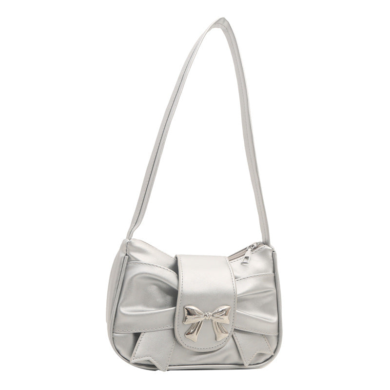 Elegant Bow Accent Shoulder Bag LoungeYard — product view 6