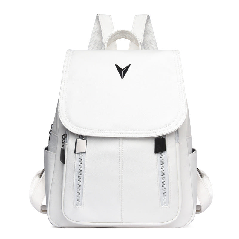 Versatile Leather Backpack — product view 1