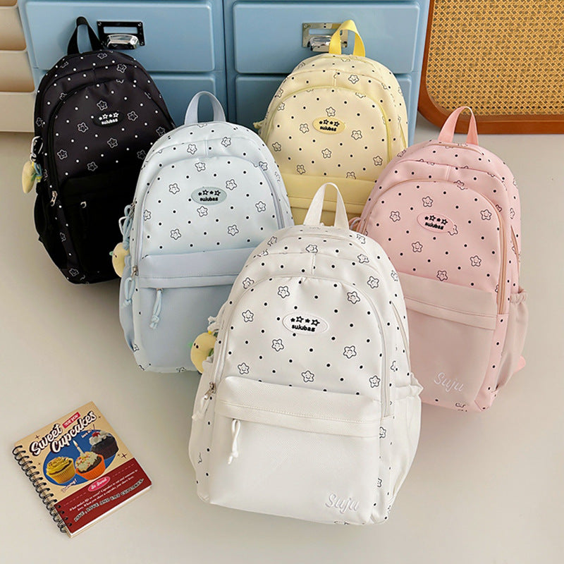 Cute Illustrated Travel Backpack LoungeYard — product view 4