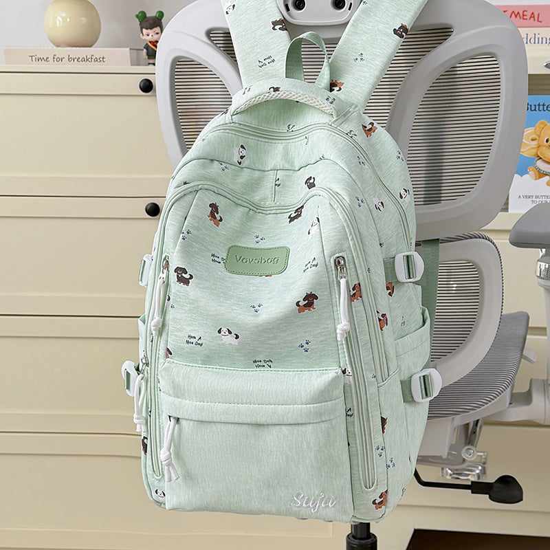 Playful Dog-Themed School Backpack LoungeYard — product view 7