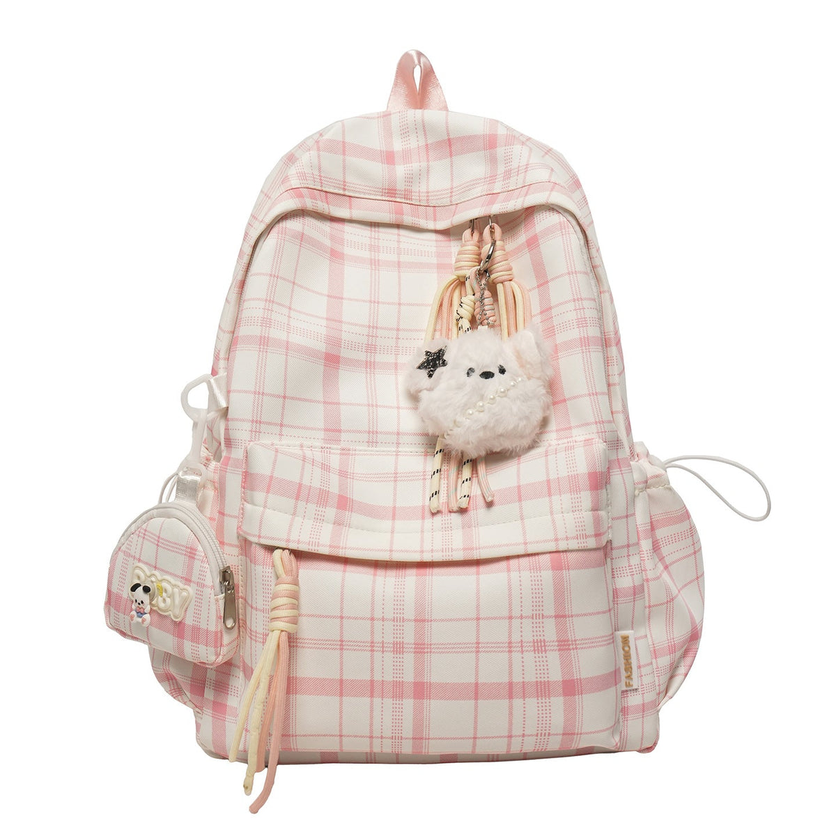Playful Plaid Design School Backpack LoungeYard — product view 5