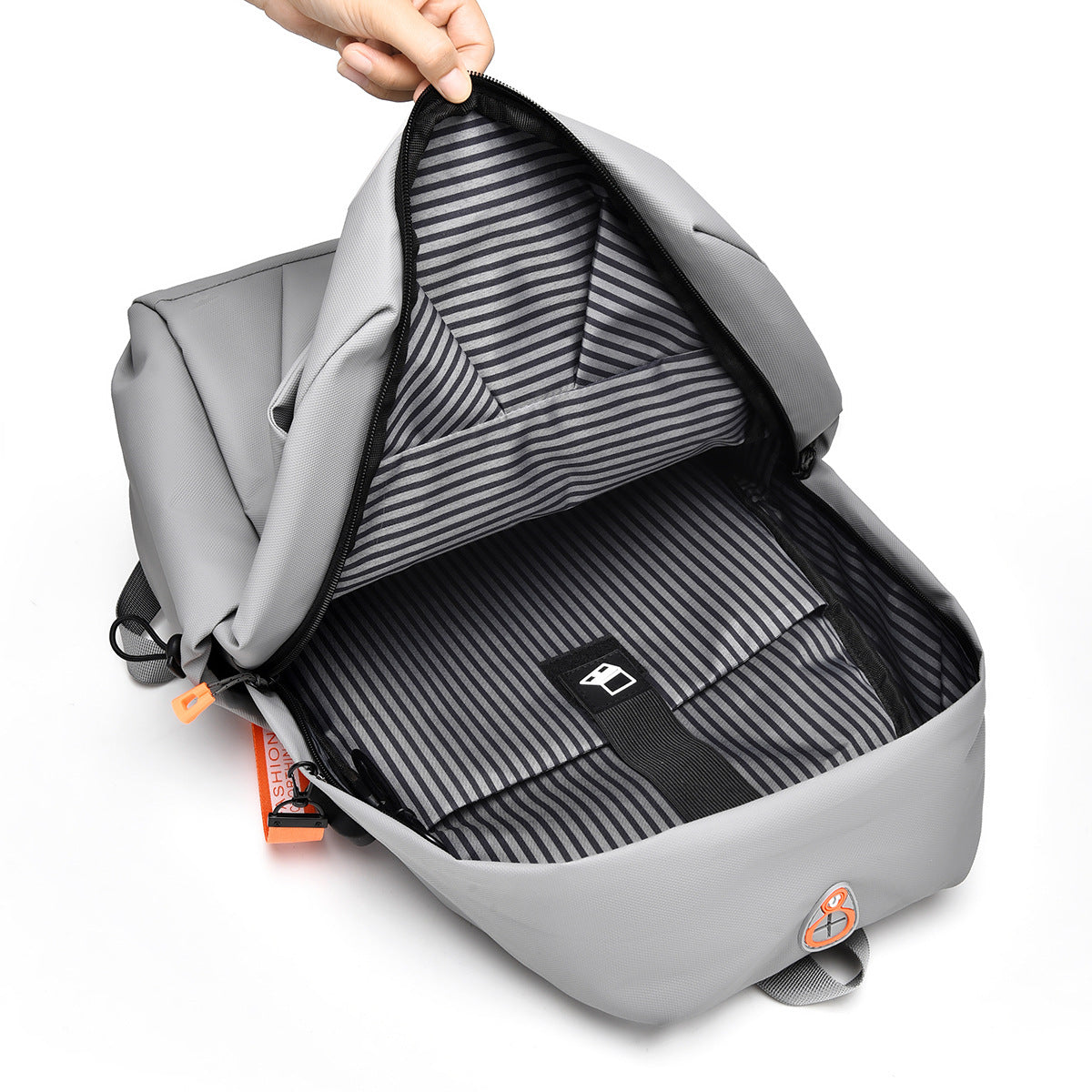 Highly functional backpack with flexible compartment arrangement LoungeYard — product view 4