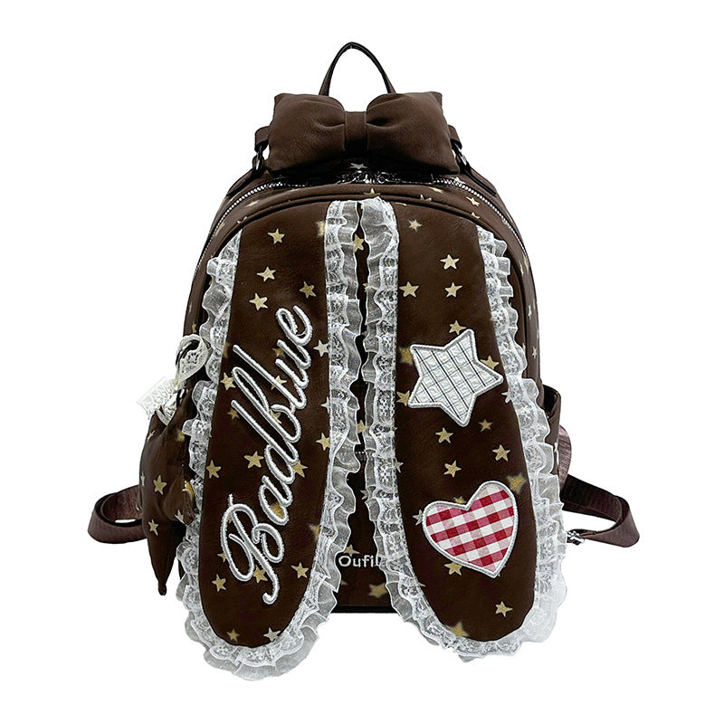Decorative Bunny-Ear Mini Backpack LoungeYard — product view 6